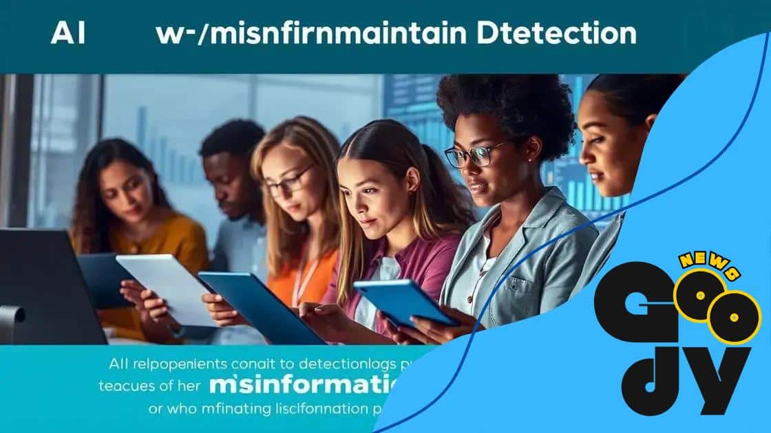 Benefits of using AI for misinformation detection