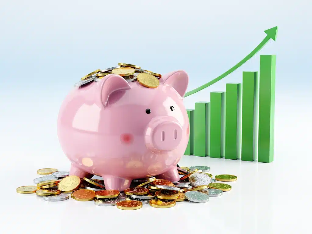Visualizing a growing 6-month emergency fund