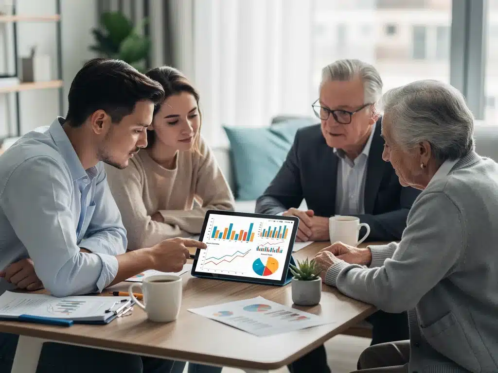 Investors reviewing financial charts and planning for 2026 capital gains tax changes