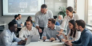 Micro-credentials: US Workers Upskill for 2026 Job Market US workers upskilling with micro-credentials for future job market readiness.