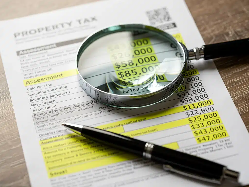 Analyzing a property tax bill for potential errors
