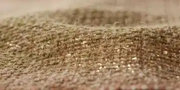 Close-up of a sustainable bio-synthetic fabric, representing 2026 circular standards