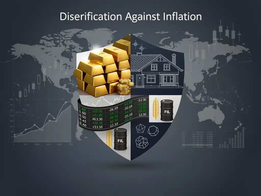 Diversified asset allocation protecting wealth from inflation